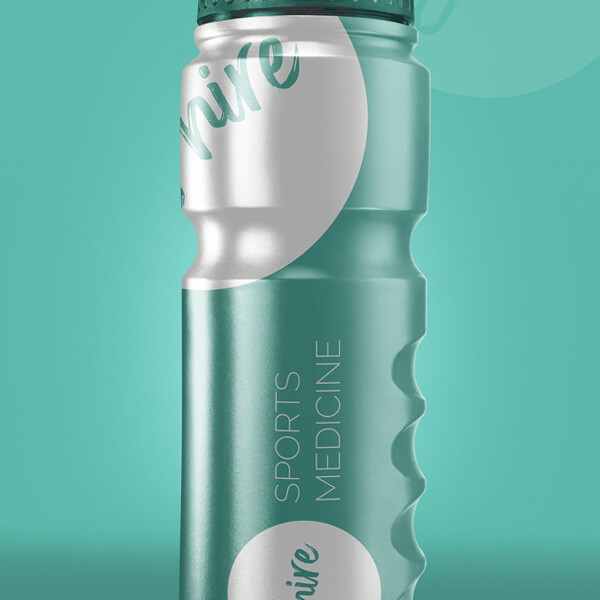 Shire Sports Medicine water bottle mock-up