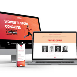 Women In Sport Congress website mock-up
